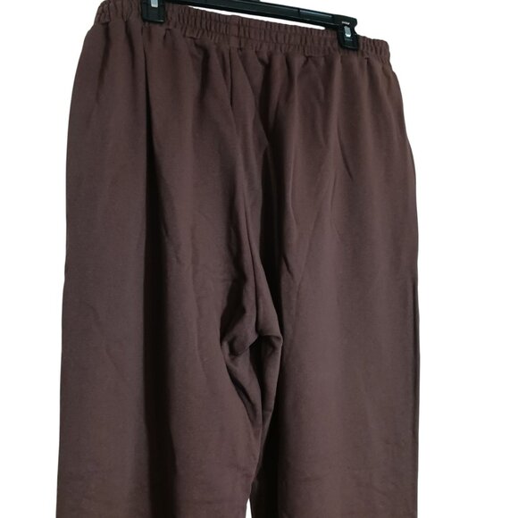 NEW Naked Wardrobe Cotton Blend Sweatpants with Pockets in Chocolate Brown, 1X - Picture 6 of 9